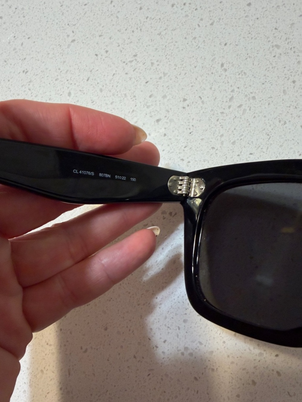 Celine Acetate Tilda Sunglasses CL 41076/S Black - Picture 6 of 8
